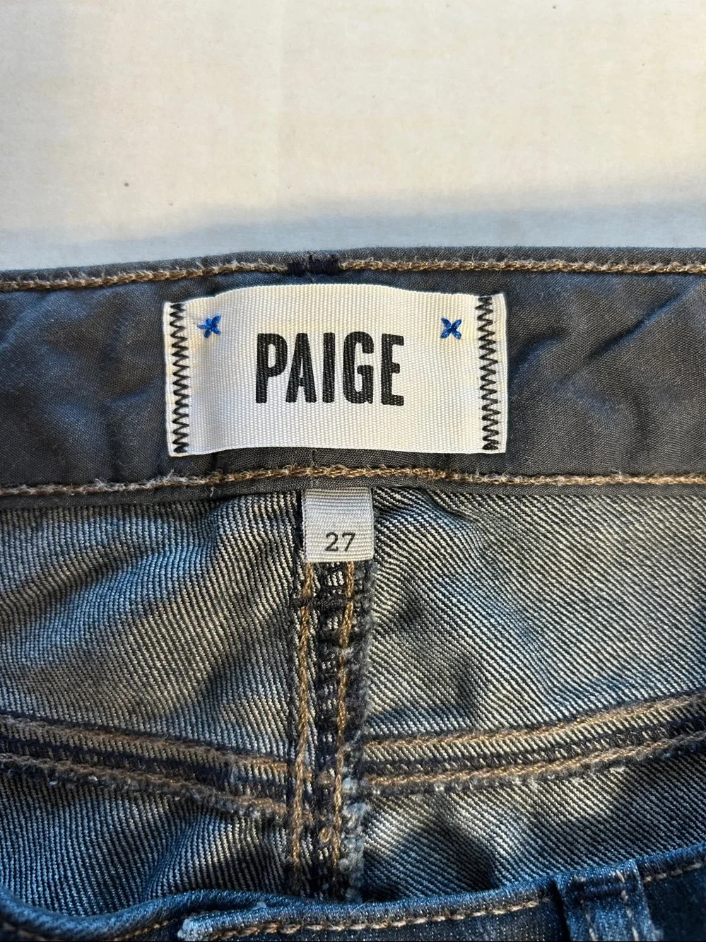 Paige Skyline Skinny Twilight Denim Jean. Sz 27